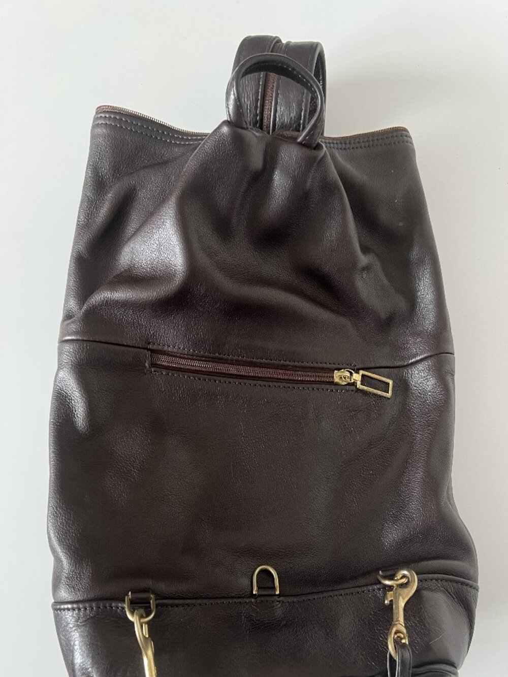 NWOT Chris Gurdal Convertible Leather Backpack Bag